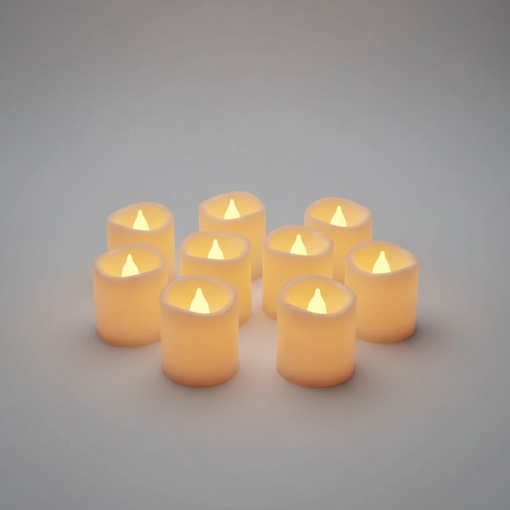 Halloween Flameless LED Candles Battery Operated Tea Lights and Pillar for Decoration - Image 5