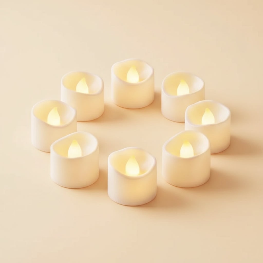 Halloween Flameless LED Tea Light Candles Battery Operated Flickering for Party Decoration - Image 1