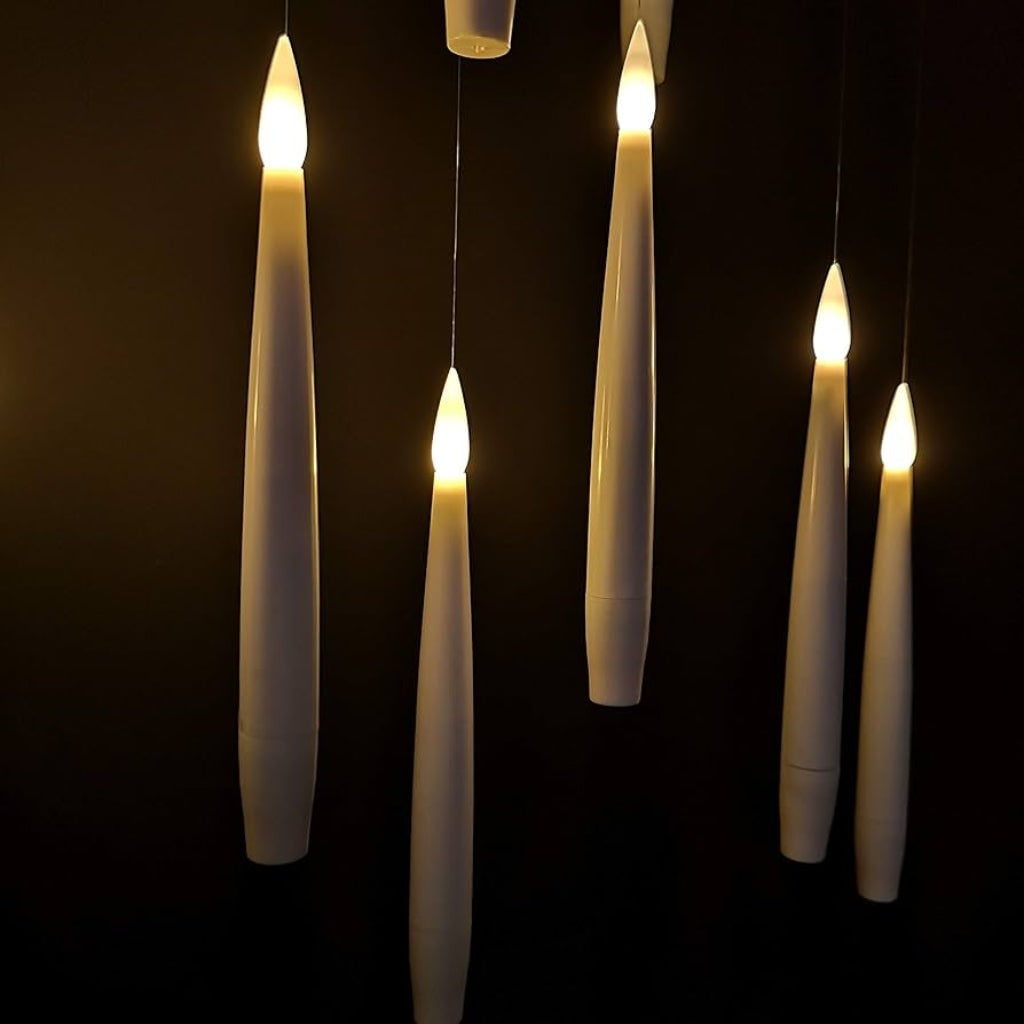Halloween Floating Taper Candles LED Battery Operated with Remote Control for Party Decoration - Image 5