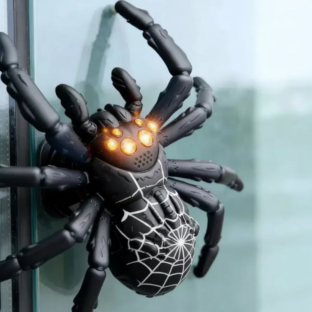 Halloween Foam Climbing Blocks Wall Toy Remote Control Spider and Lizard with LED Eyes for Play - Image 2