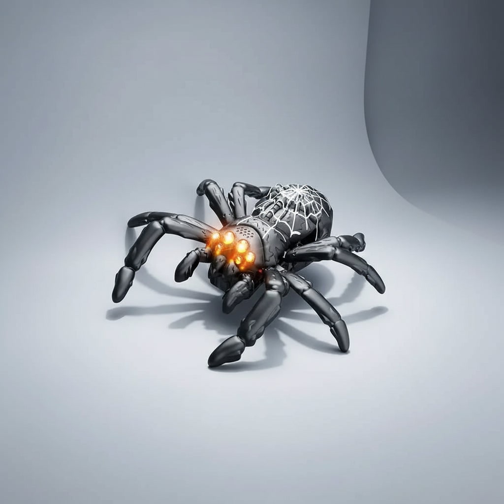 Halloween Foam Climbing Blocks Wall Toy Remote Control Spider and Lizard with LED Eyes for Play - Image 5