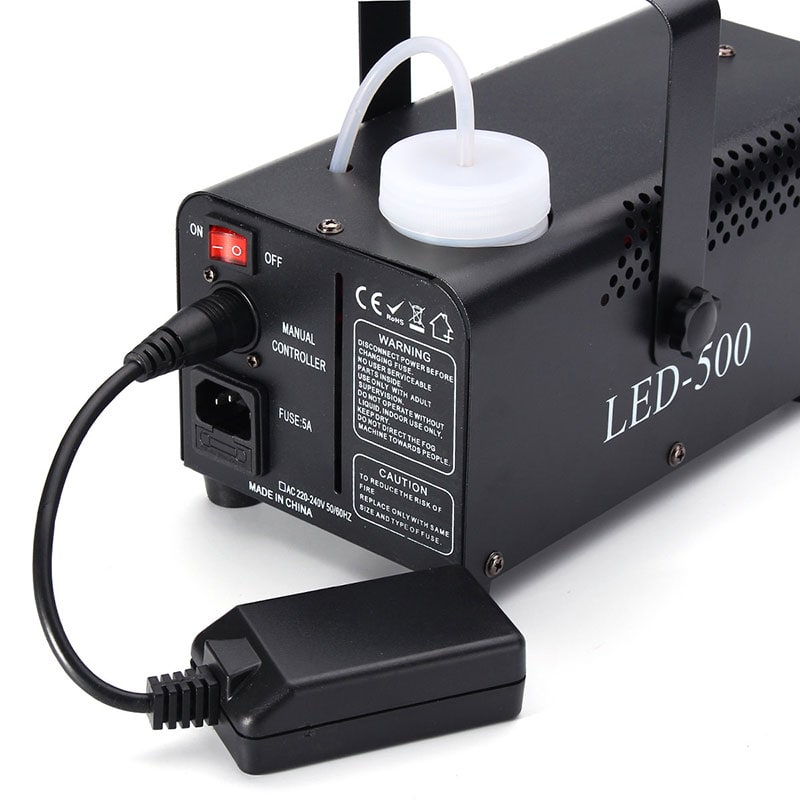 Halloween Fog Machine Smoke Mini Maker with LED Lights for Party Haunted House Water Based Fluid - Image 3