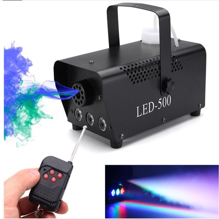 Halloween Fog Machine Smoke Mini Maker with LED Lights for Party Haunted House Water Based Fluid - Image 5