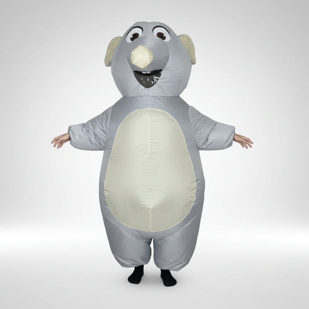 Halloween Funny Inflatable Full Body Costume with Rainbow Mane and Tail - Image 1