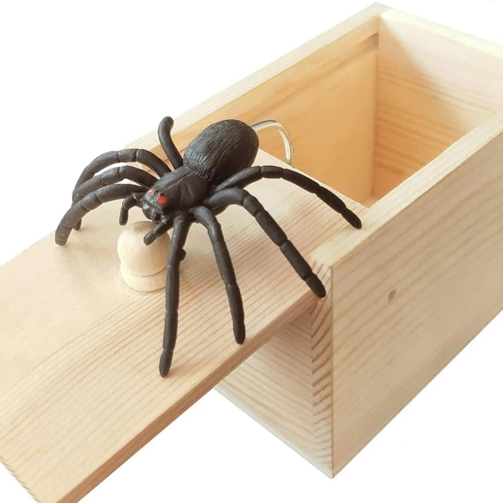 Halloween Gag Gift Prank Box with Pop-Up Spider Surprise for Party Tricks and Practical Jokes - Image 2