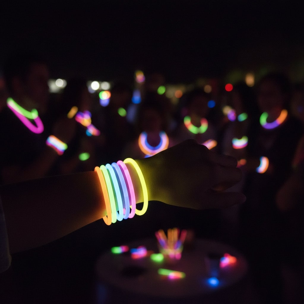 Halloween Glow Sticks and Bracelets Party Favors with Connectors for Night Events - Image 1