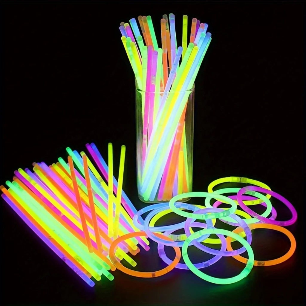 Halloween Glow Sticks and Bracelets Party Favors with Connectors for Night Events - Image 3