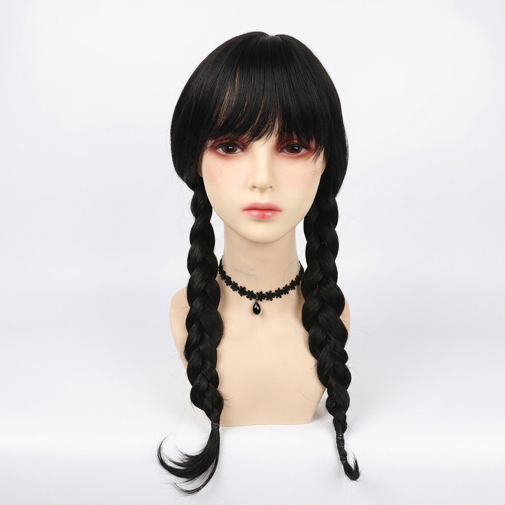 Halloween gothic schoolgirl Family Costume Outfit with Braided and Pointed Collar - Image 3