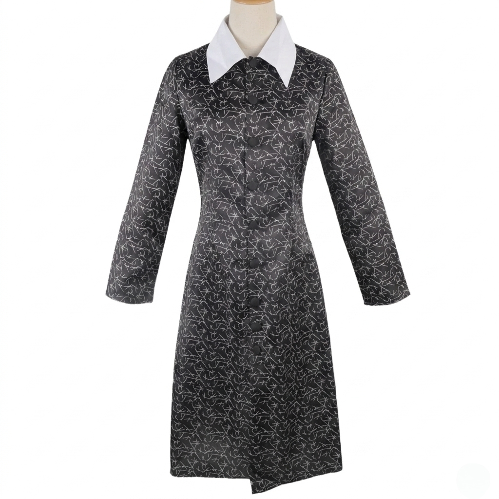Halloween gothic schoolgirl Family Costume Outfit with Braided and Pointed Collar - Image 5
