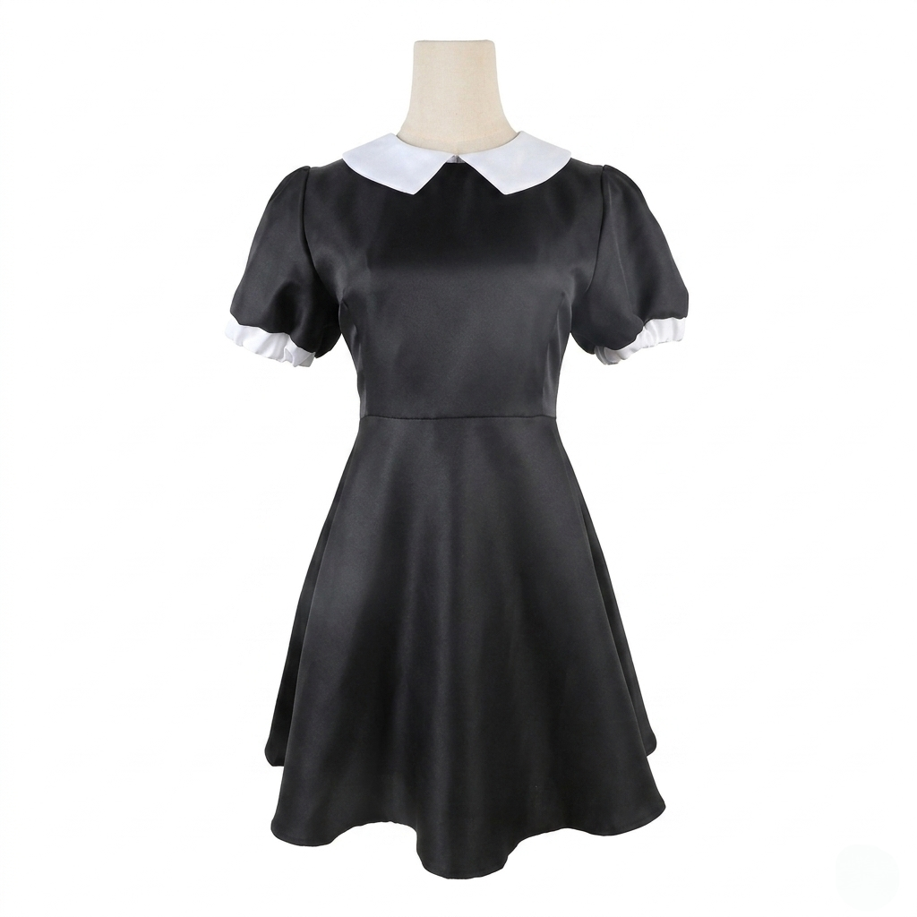 Halloween gothic schoolgirl Family Costume Outfit with Braided and Pointed Collar - Image 6