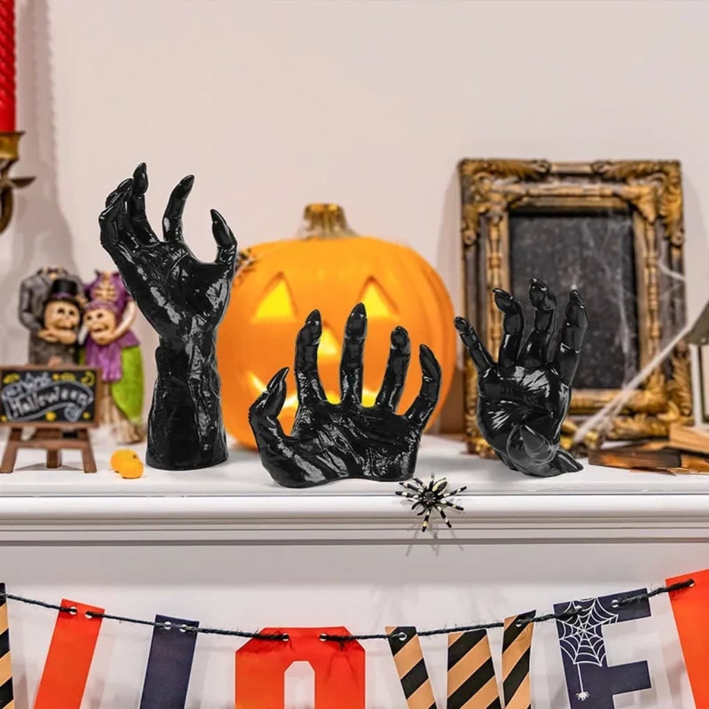 Halloween Gothic Wall Decor 3D Hand Candle Holders for Bathroom Dining Room Kitchen - Image 7