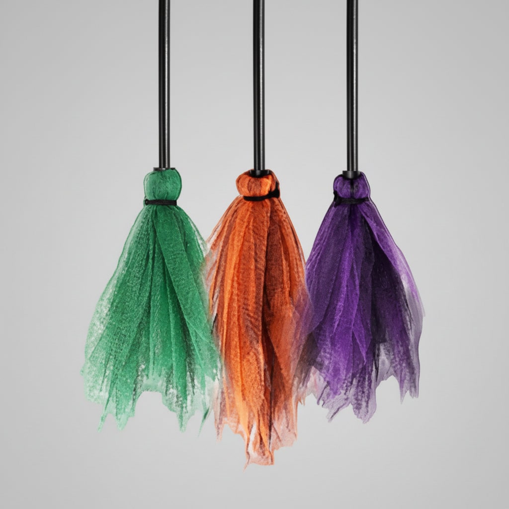 Halloween Hanging Decoration Sign with Broom Parking Design for Outdoor Yard Decor - Image 4