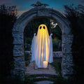 Halloween Hanging Ghost Decoration with LED Light Up and Remote Control for Yard - Image 1