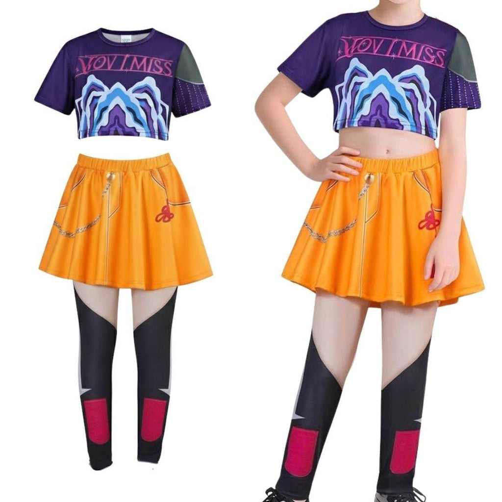 Halloween Hip Hop Dance Costume Outfit with Crop Jacket and Tassel Details - Image 6
