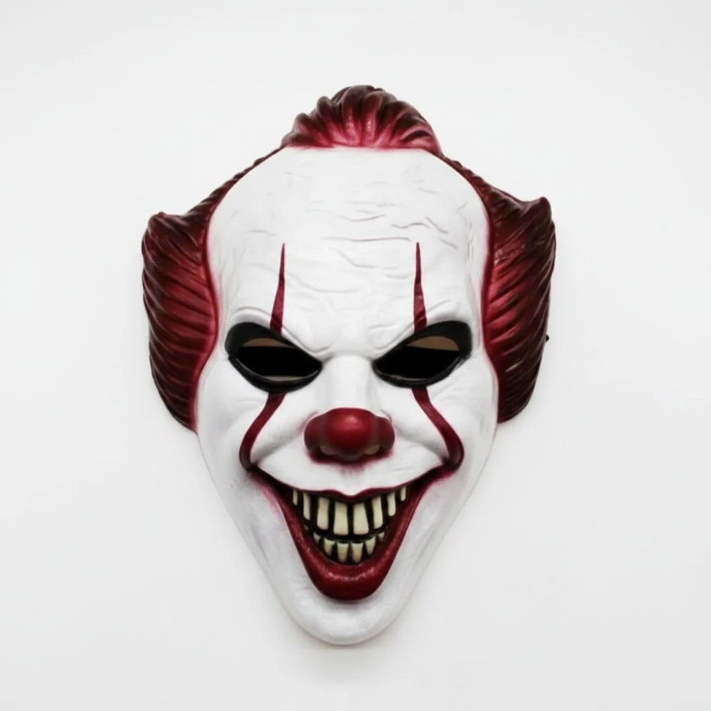 Halloween Horror Clown Mask with Creepy Molded Plastic and Painted Teeth for Costume Party - Image 3
