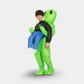 Halloween Inflatable Alien Costume with Built-In Fan for Space Party Piggyback Outfit - Image 2