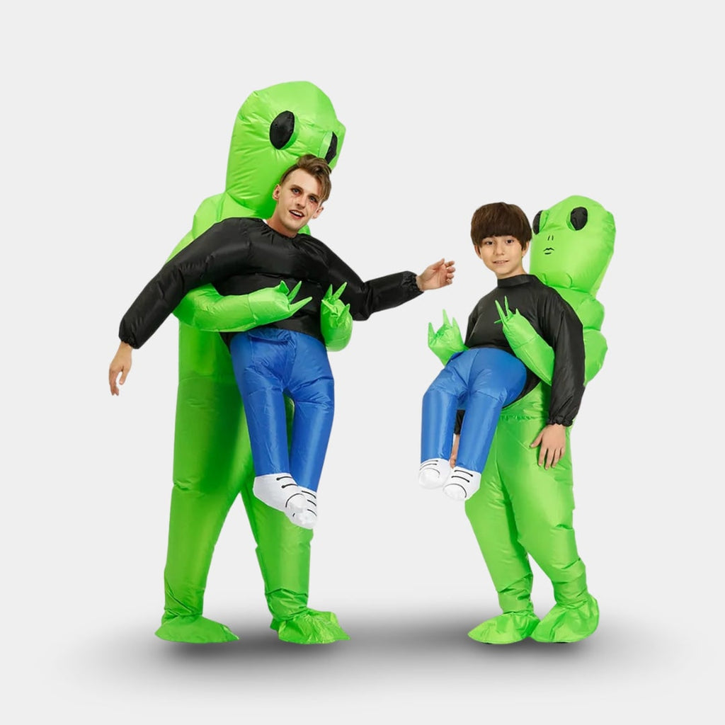 Halloween Inflatable Alien Costume with Built-In Fan for Space Party Piggyback Outfit - Image 4