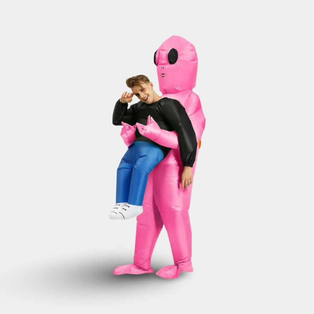 Halloween Inflatable Alien Costume with Built-In Fan for Space Party Piggyback Outfit - Image 5