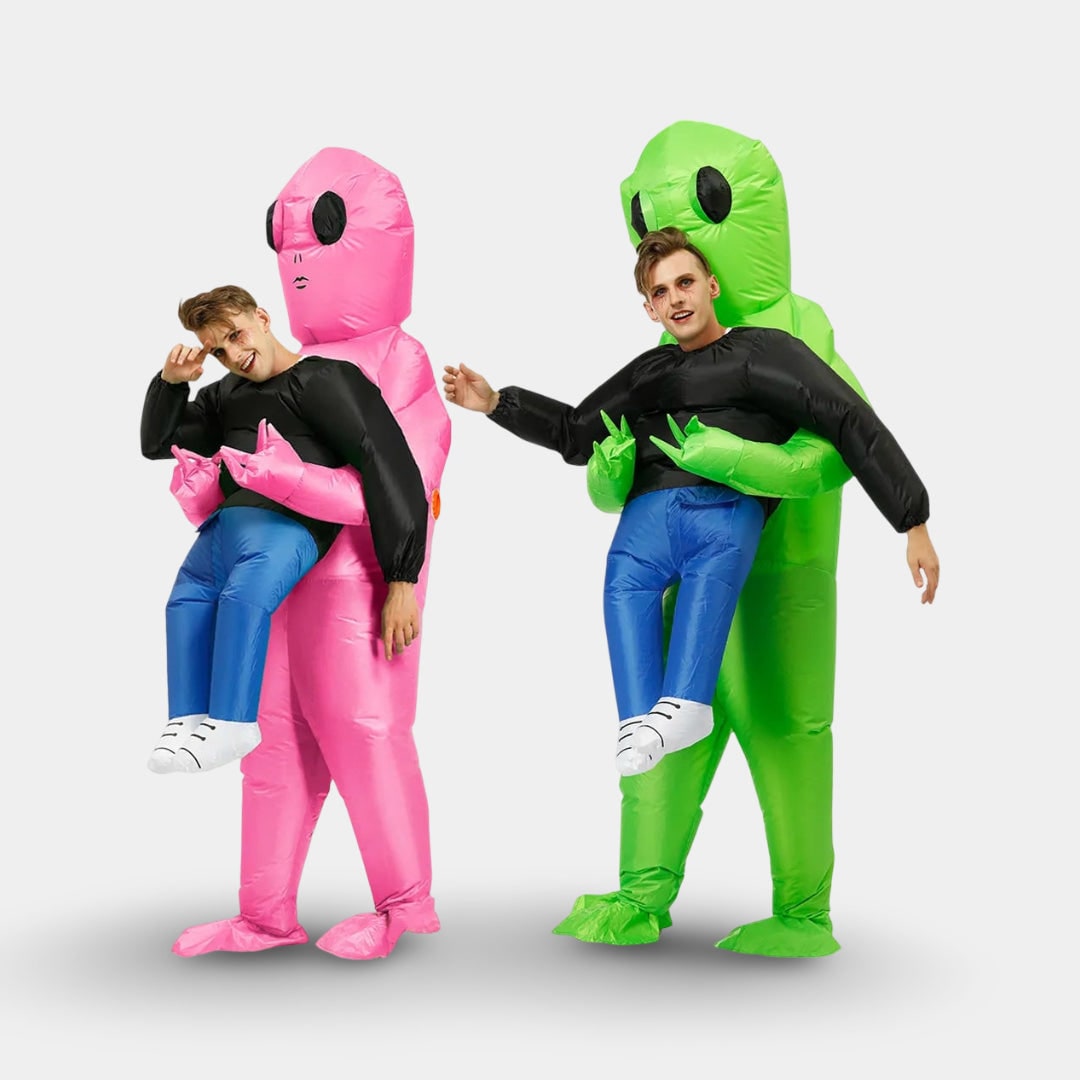 Halloween Inflatable Alien Costume with Built-In Fan for Space Party Piggyback Outfit - Image 6
