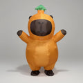 Halloween Inflatable Capybara Costume with Blower Fan and Mesh Face Window - Image 1