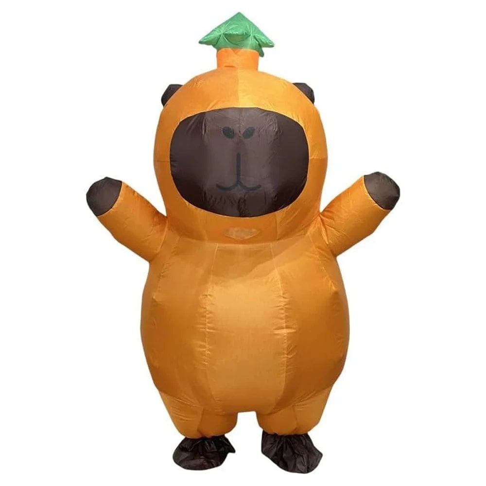 Halloween Inflatable Capybara Costume with Built-In Blower Fan for Funny Animal Party Dress-Up - Image 3