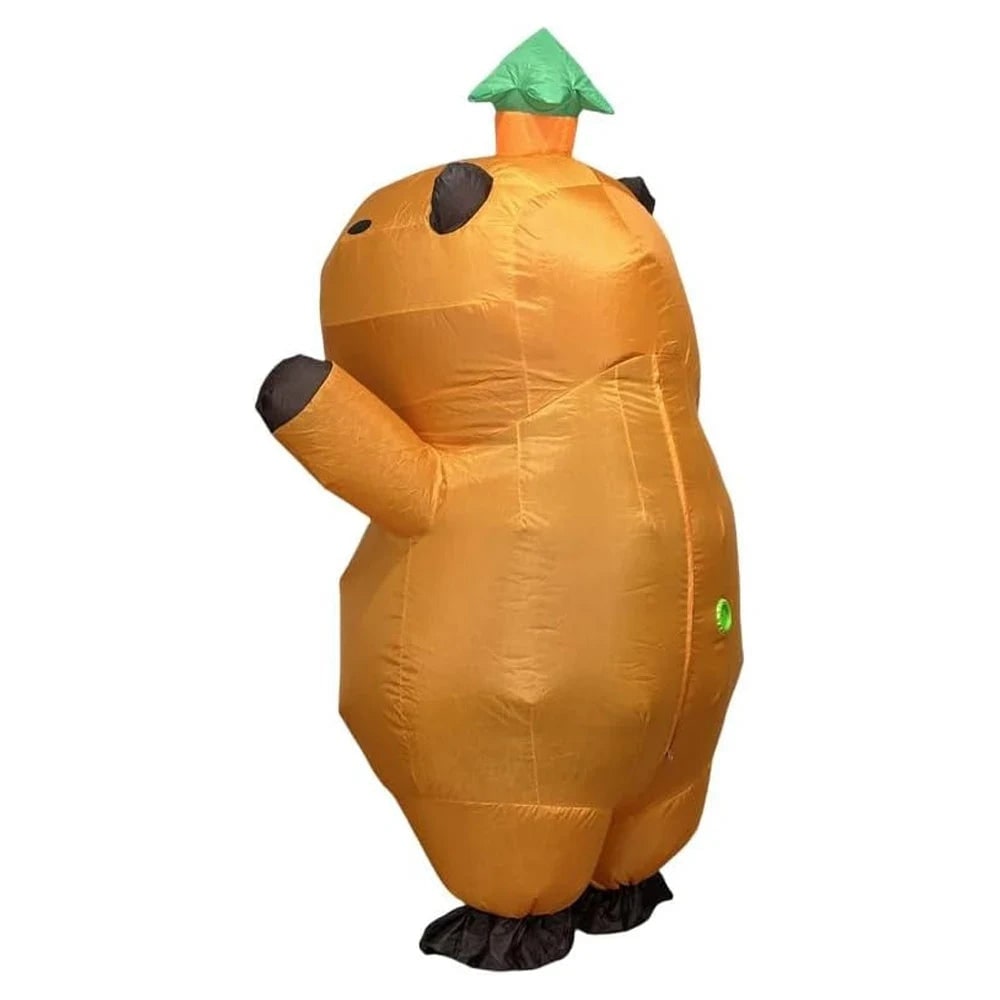 Halloween Inflatable Capybara Costume with Built-In Blower Fan for Funny Animal Party Dress-Up - Image 4