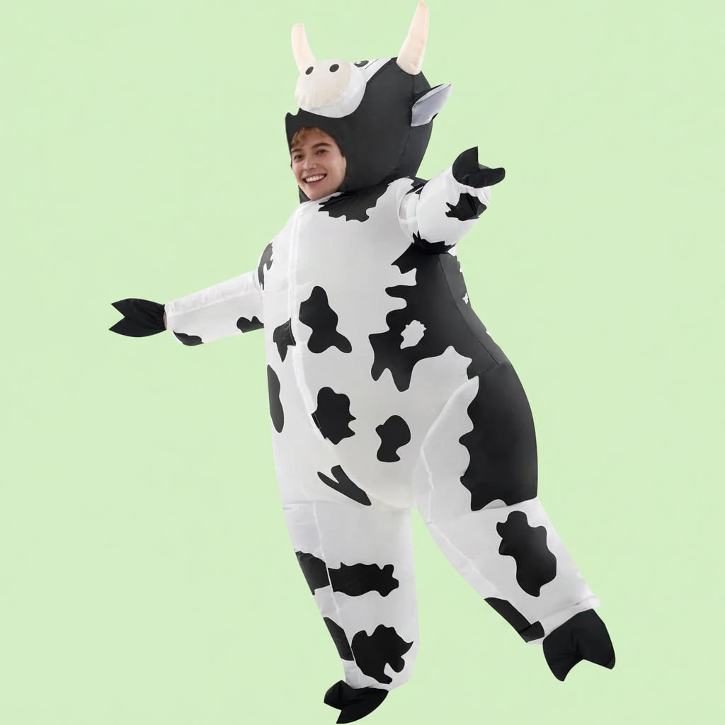 Halloween Inflatable Cow Costume for Funny Full Body Animal Suit Youth - Image 4
