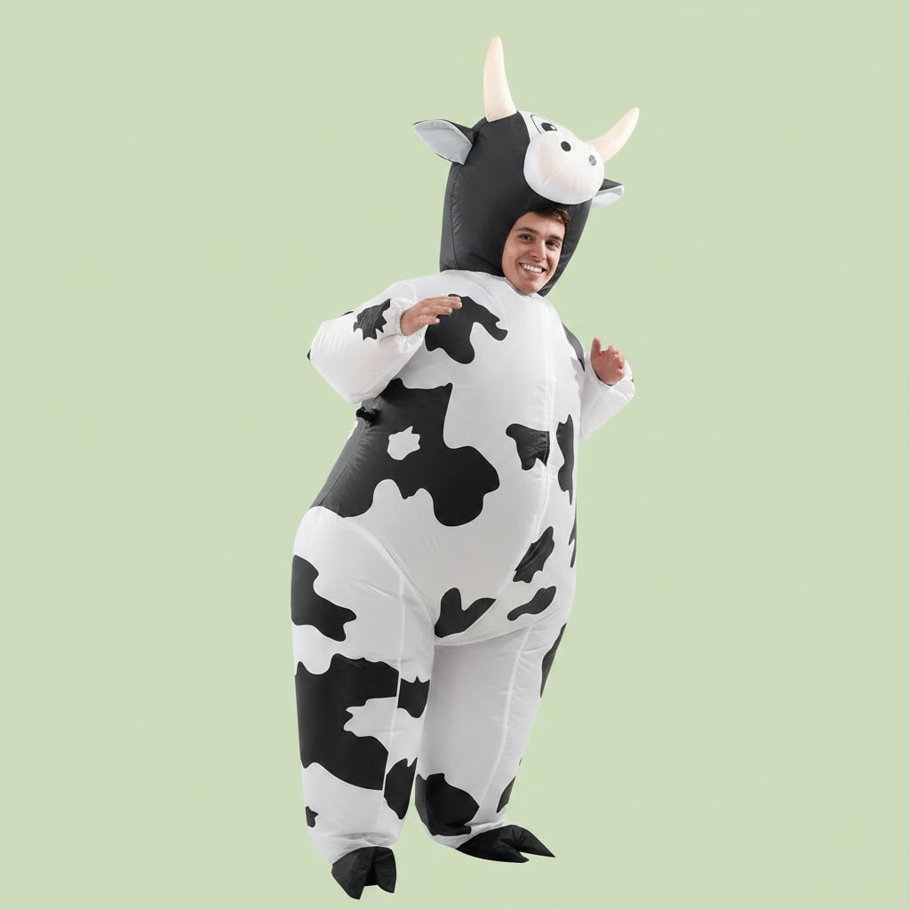Halloween Inflatable Cow Costume for Funny Full Body Animal Suit Youth - Image 5