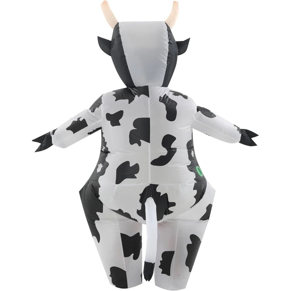 Halloween Inflatable Cow Costume with Built-In Fan and Hoof Covers Suit - Image 5