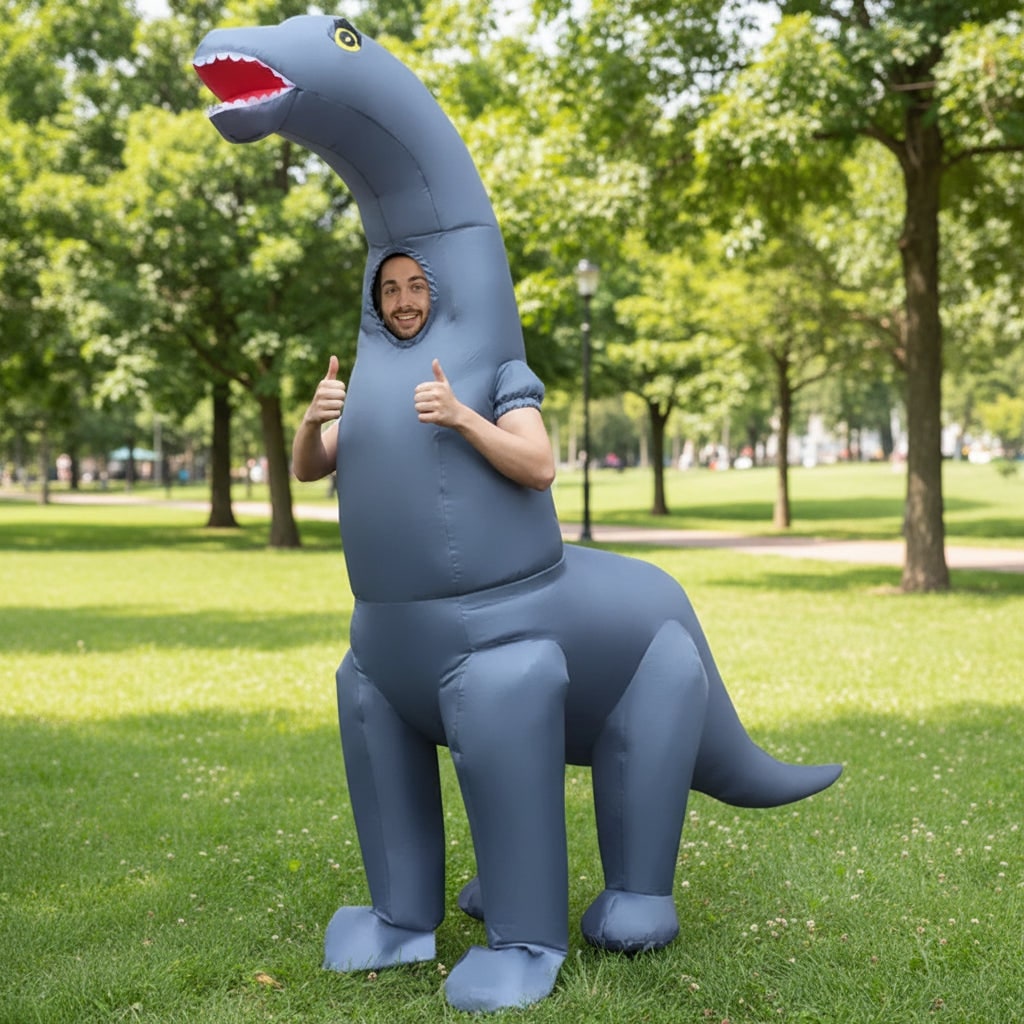 Halloween Inflatable Dinosaur Costume for Youth and Funny Party Funniest - Image 1