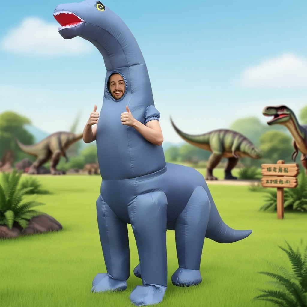 Halloween Inflatable Dinosaur Costume for Youth and Funny Party Funniest - Image 2