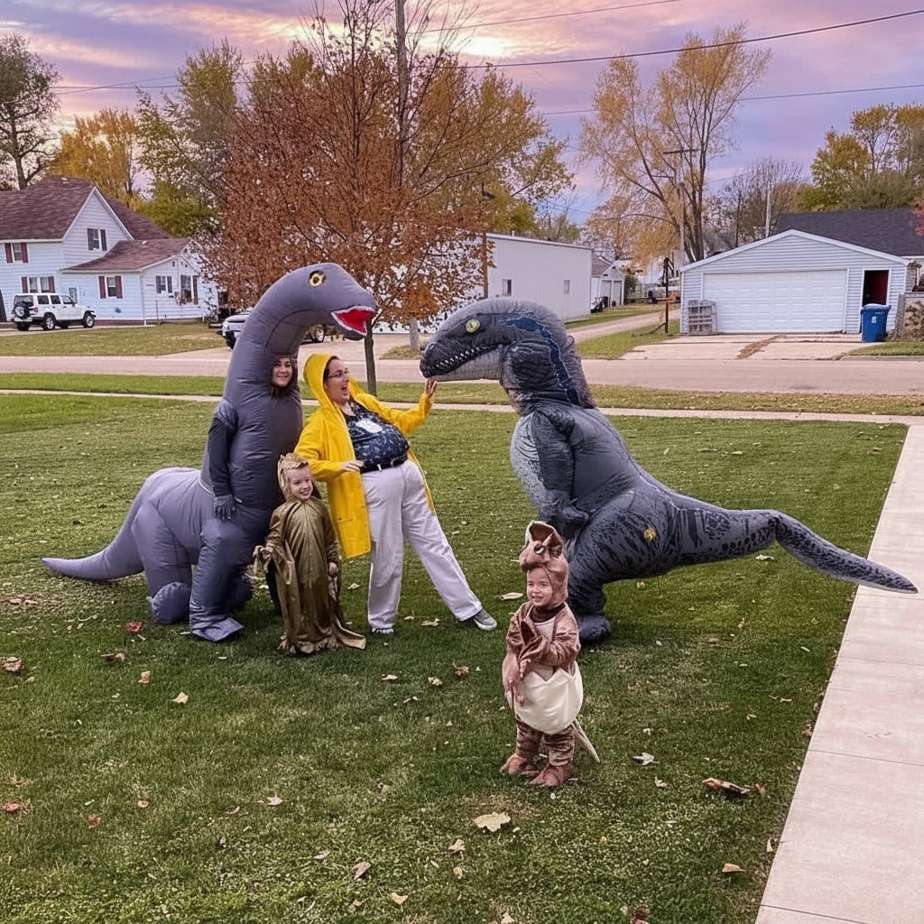Halloween Inflatable Dinosaur Costume for Youth and Funny Party Funniest - Image 5