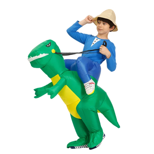 Halloween Inflatable Dinosaur Costume Outfit Suit with Built-In Fan for Party - Image 4