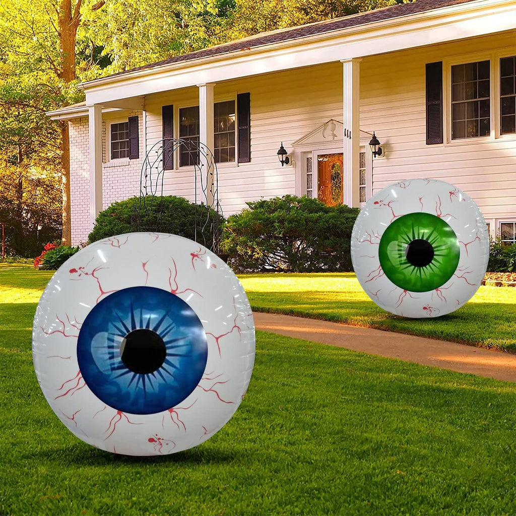 Halloween Inflatable Eyeball Balloon Outdoor Yard Decoration with Bloodshot Design - Image 3