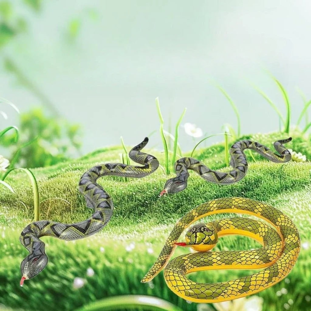 Halloween Inflatable Rubber Boa Snake Toy Water Stuffed Animal Decoration Radio Controlled - Image 2