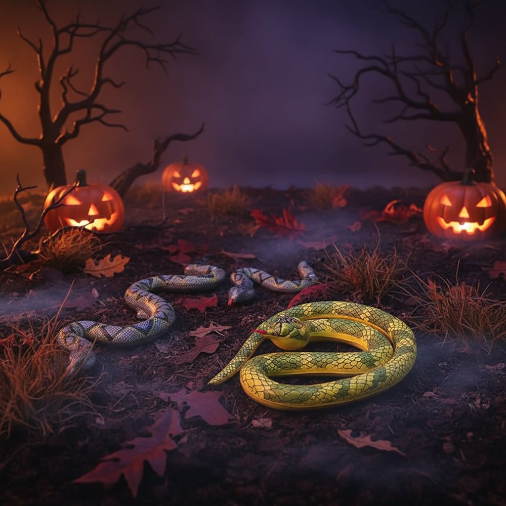 Halloween Inflatable Snake Prop for Outdoor Garden Yard Party Decoration - Image 3