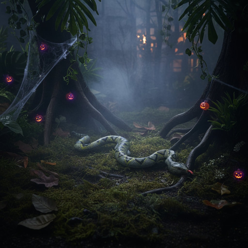 Halloween Inflatable Snake Prop for Outdoor Garden Yard Party Decoration - Image 4