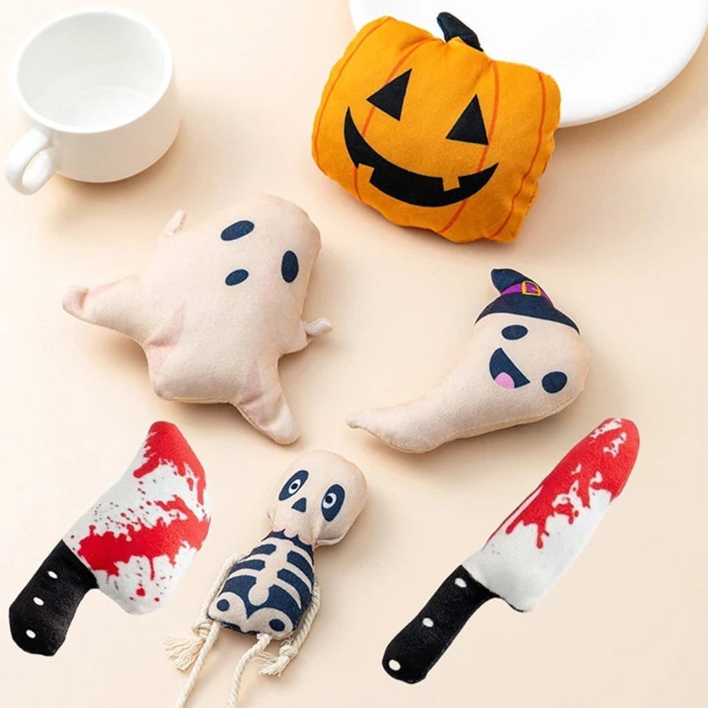 Halloween Interactive Plush Cat Toys with Catnip and Knotted Rope Limbs - Image 5