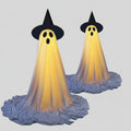 Halloween Lights Outdoor Ghost Decor with LED Up Witch Hat Decoration for Yard Party - Image 1