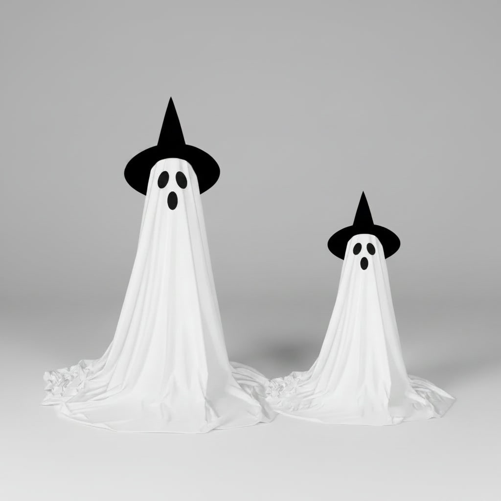 Halloween Lights Outdoor Ghost Decor with LED Up Witch Hat Decoration for Yard Party - Image 3