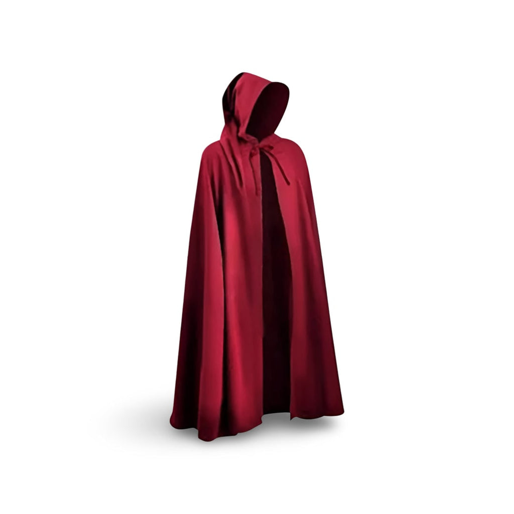 Halloween Medieval Knight Costume with Tunic and Hooded Cape for Cosplay Party - Image 12