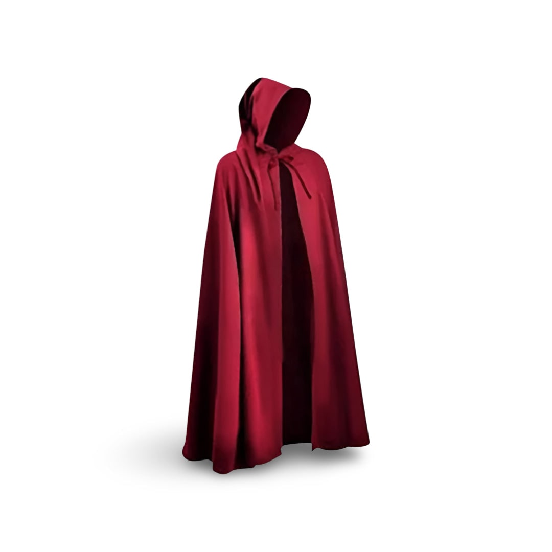 Halloween Medieval Knight Costume with Tunic and Hooded Cape for Cosplay Party - Image 12