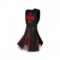 Halloween Medieval Knight Costume with Tunic and Hooded Cape for Cosplay Party - Image 2