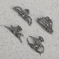 Halloween Metal Hair Claw Clips with Spider Bat Skeleton and Spiderweb Designs for Party - Image 1