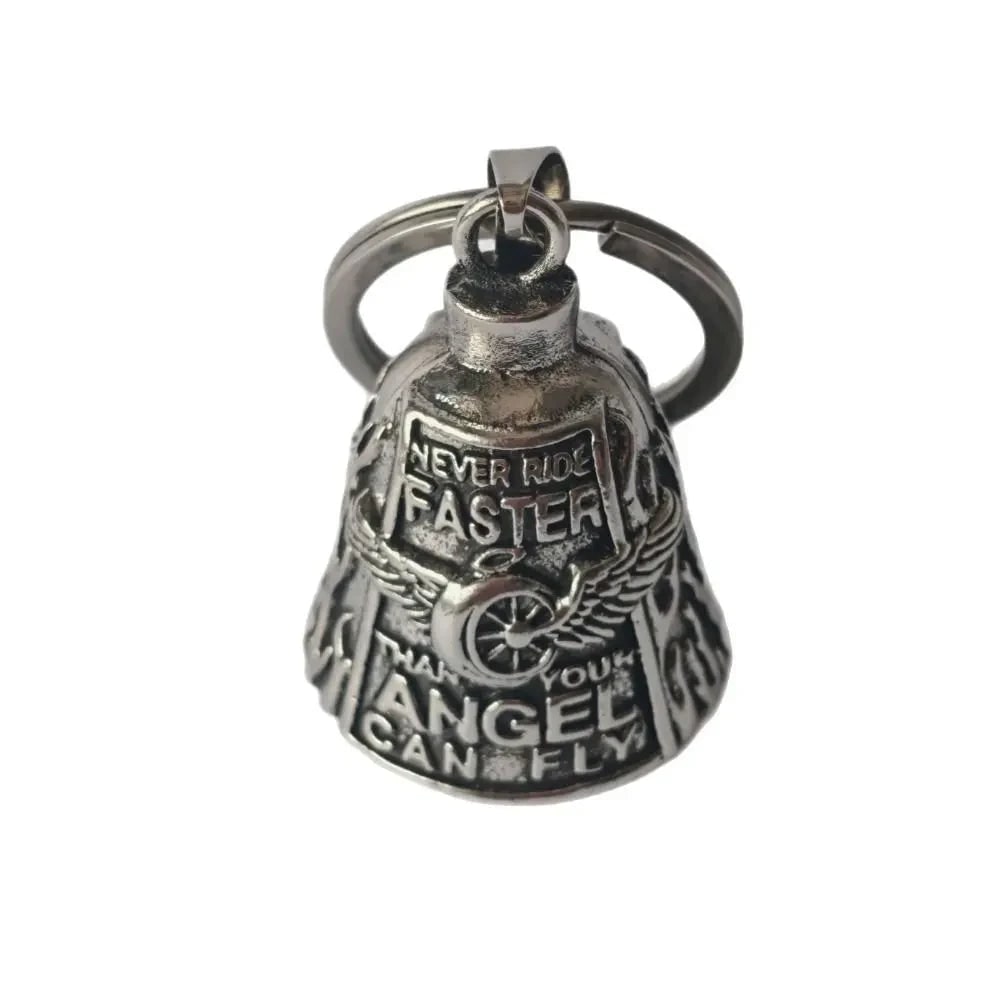Halloween Motorcycle Guardian Bell for Biker Luck Charm with Angel Wing Design - Image 5