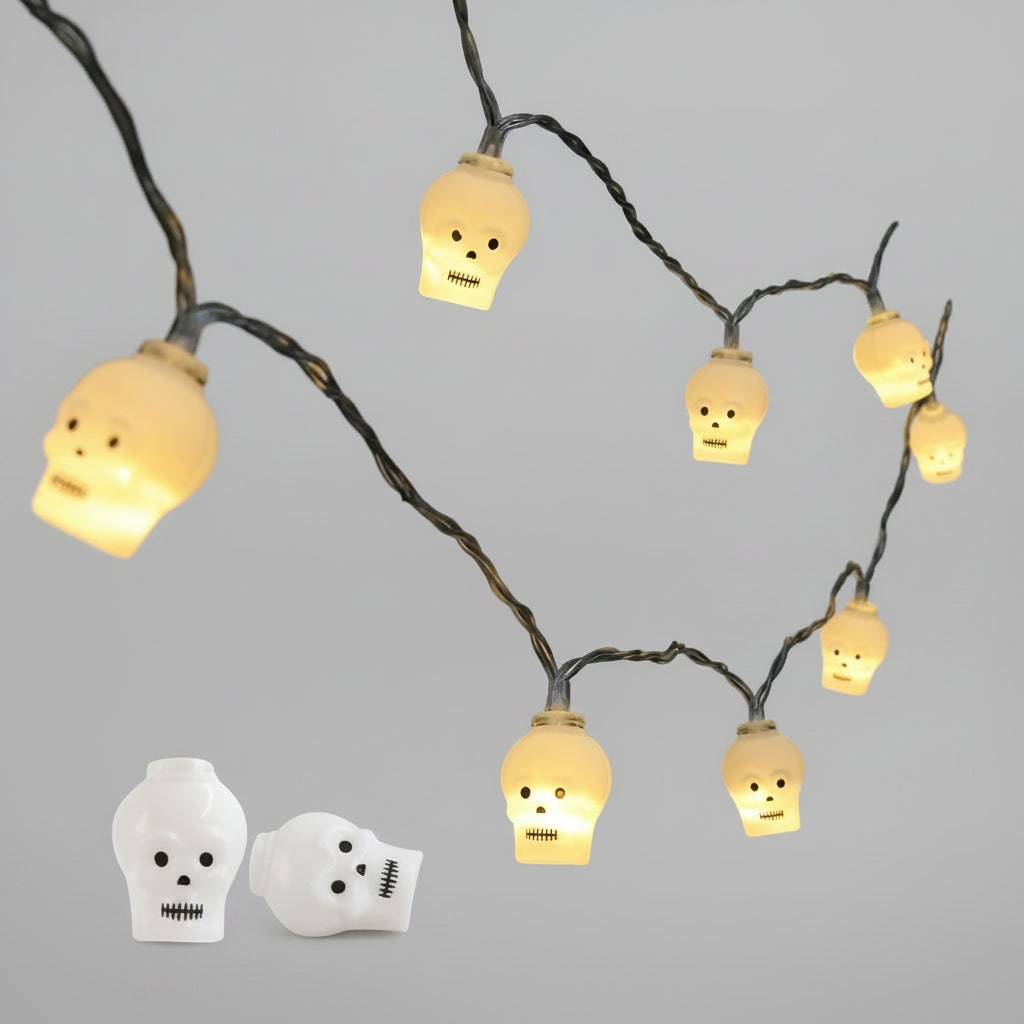 Halloween Outdoor String Lights with LED Battery Operated Novelty Covers for Patio Party Decoration - Image 4