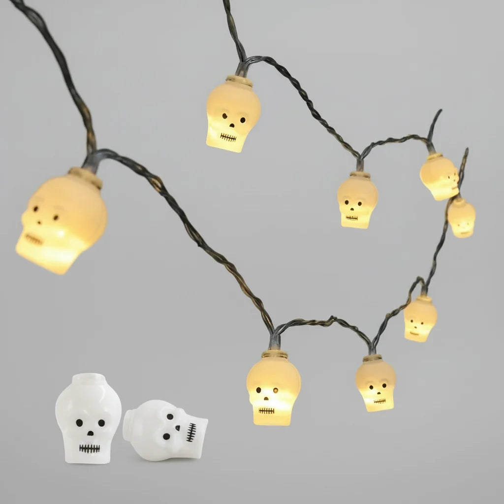 Halloween Outdoor String Lights with LED Battery Operated Novelty Covers for Patio Party Decoration - Image 4