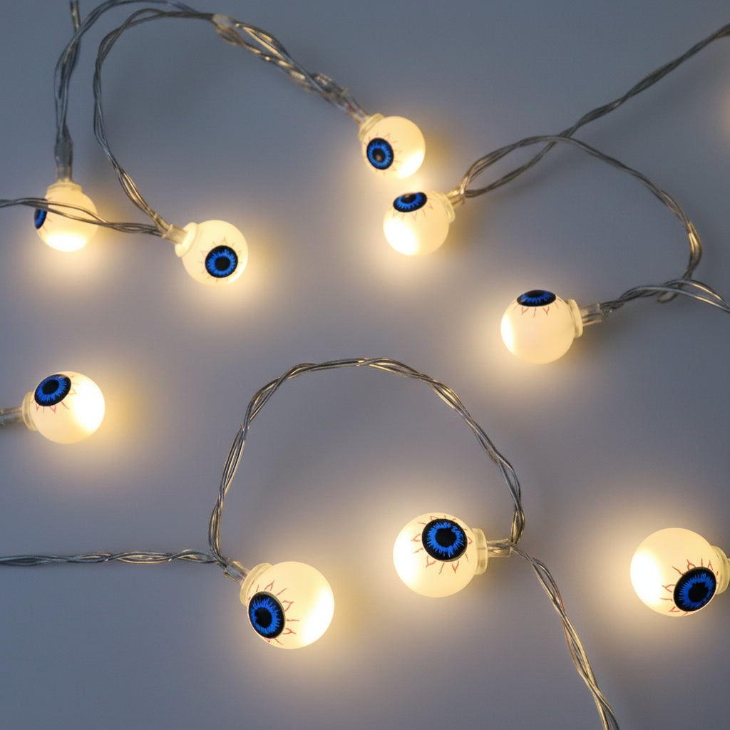 Halloween Outdoor String Lights with LED Battery Operated Novelty Covers for Patio Party Decoration - Image 5