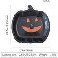 Halloween Paper Plates Microwavable Disposable Pumpkin Shaped for Thanksgiving Dinner - Image 3