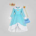 Halloween Princess Costume Dress with Crown Wand and Accessories Set - Image 2